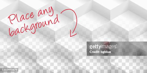 abstract blank background - transparent geometric texture - transparent box stock illustrations