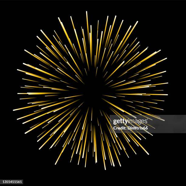 stockillustraties, clipart, cartoons en iconen met stylised modern firework explosion - anniversary vector