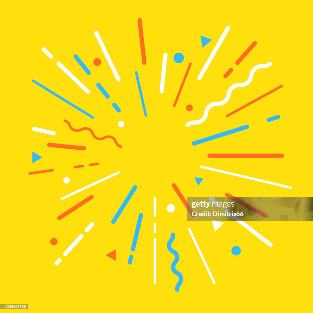 Stylised modern explosion