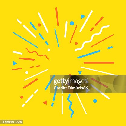 Stylised modern explosion Stylised modern explosion