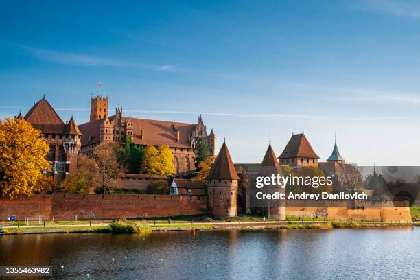 malbork castle (marienburg, malbork castle). - marienburg stock pictures, royalty-free photos & images