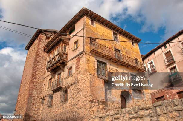 jewish quarter of molina de aragon - traditionally spanish stock pictures, royalty-free photos & images