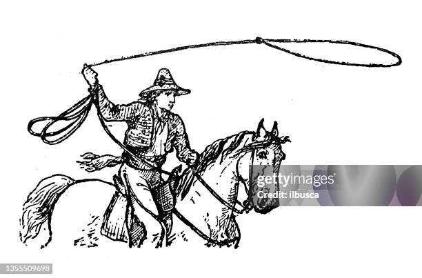 Lasso Inmotion 41 Cowboy Lasso Drawing Stock Photos, High-Res Pictures, and Images ...
