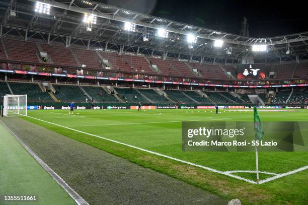General view prior the UEFA Europa League group E match between Lokomotiv Moskva and SS Lazio at RZD Arena on November 25, 2021 in Moscow, Russia.