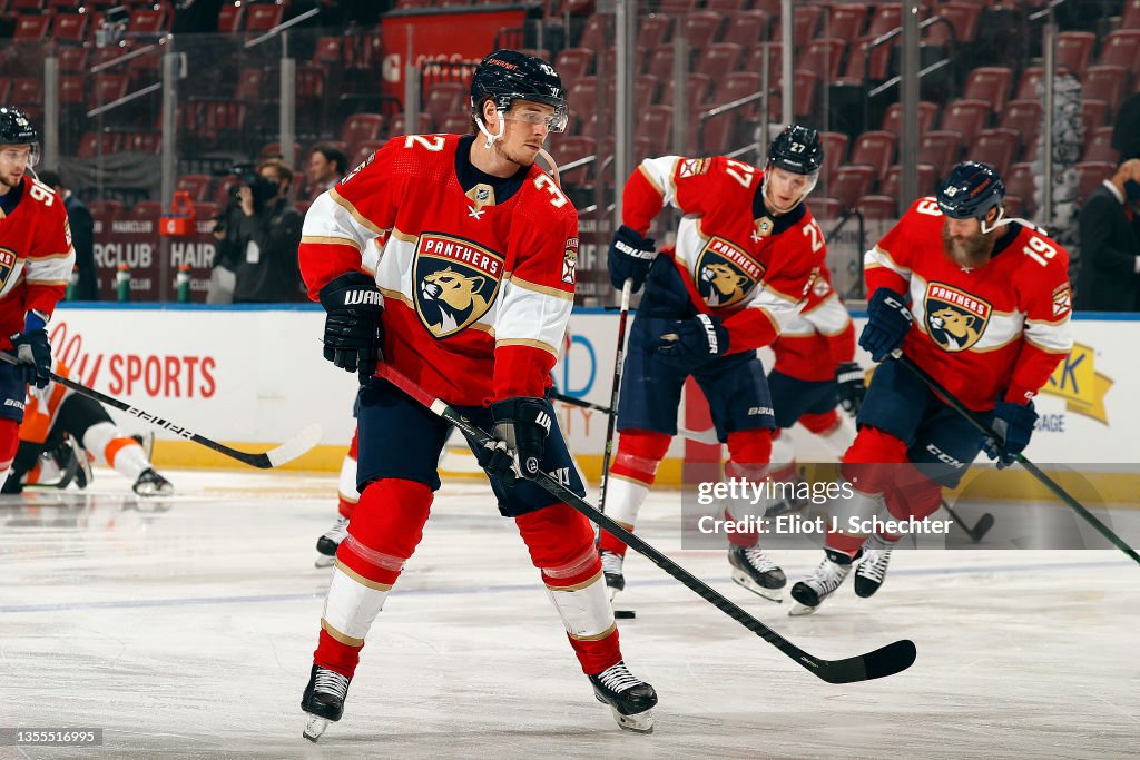 Lucas Carlsson Of The Florida Panthers Skates On The Ice With News lucas-carlsson-of-the-florida-panthers-skates-on-the-ice-with-news