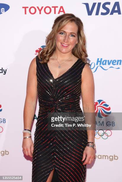 Laura Collett attends the Team GB Ball at Battersea Evolution on November 25, 2021 in London, England.