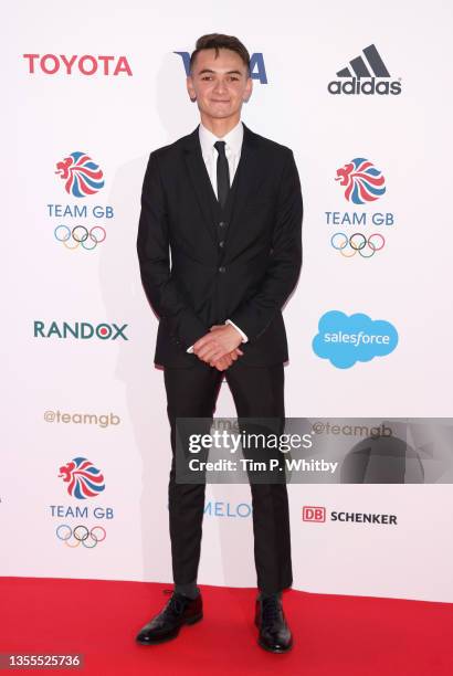 Alex Yee attends the Team GB Ball at Battersea Evolution on November 25, 2021 in London, England.