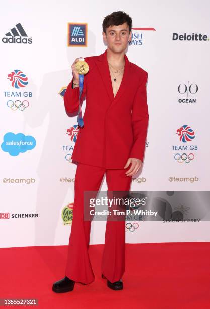 Tom Daley attends the Team GB Ball at Battersea Evolution on November 25, 2021 in London, England.