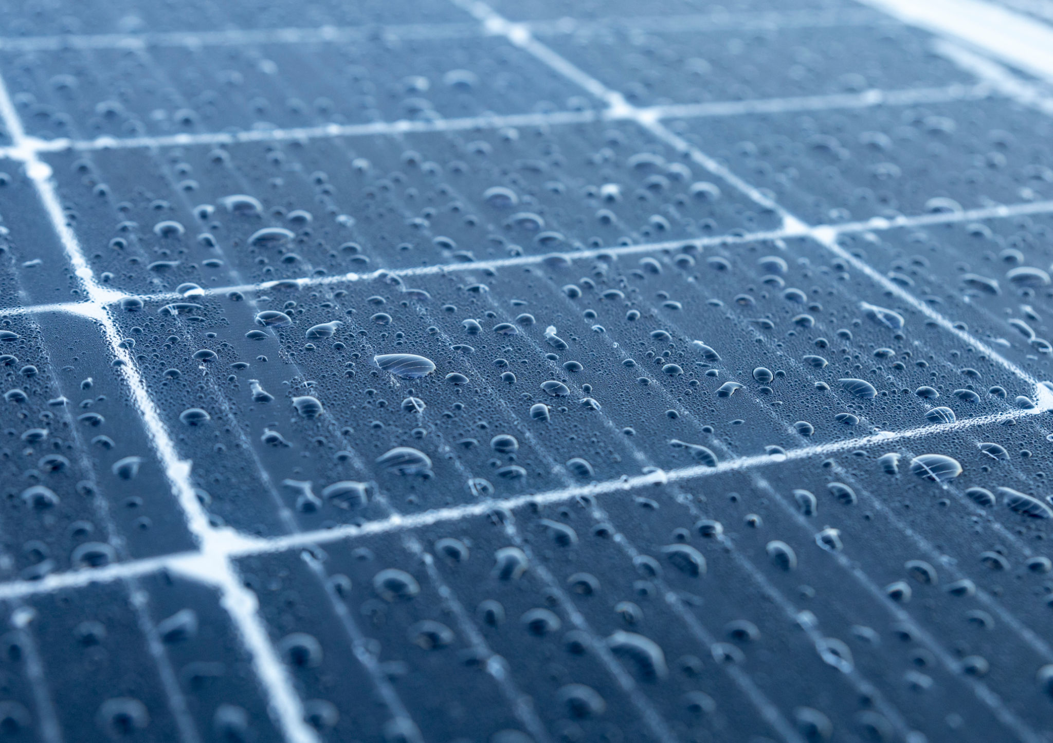 rain cleaning solar panels