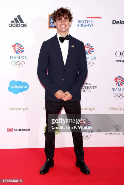 Adam Burgess attends the Team GB Ball at Battersea Evolution on November 25, 2021 in London, England.
