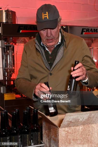 Jeremy Clarkson attends the Hawkstone lager launch on November 25, 2021 in Bourton-on-the-Water, England.