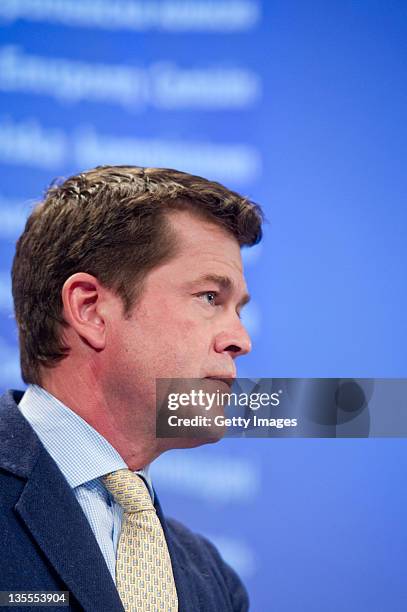 43 Karl Theodor Zu Guttenberg Speaks At European Commission Stock