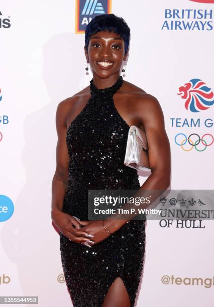 Amarachi Pipi attends the Team GB Ball at Battersea Evolution on November 25, 2021 in London, England.