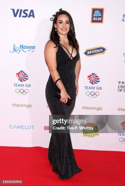 Sarah Davis attends the Team GB Ball at Battersea Evolution on November 25, 2021 in London, England.