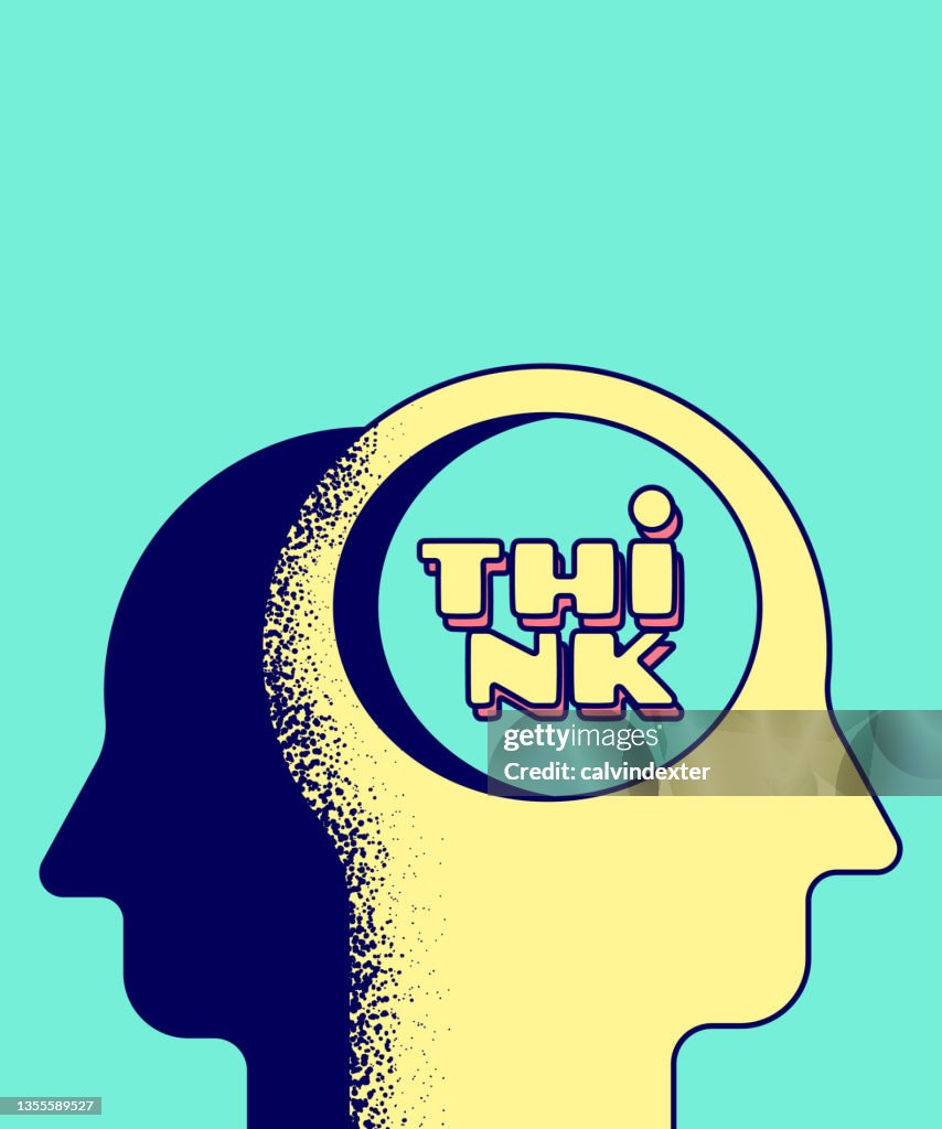 Think Poster Design High-Res Vector Graphic - Getty Images