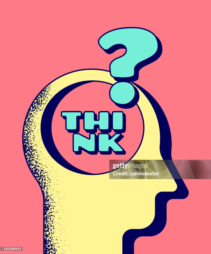Think Poster Design High-Res Vector Graphic - Getty Images