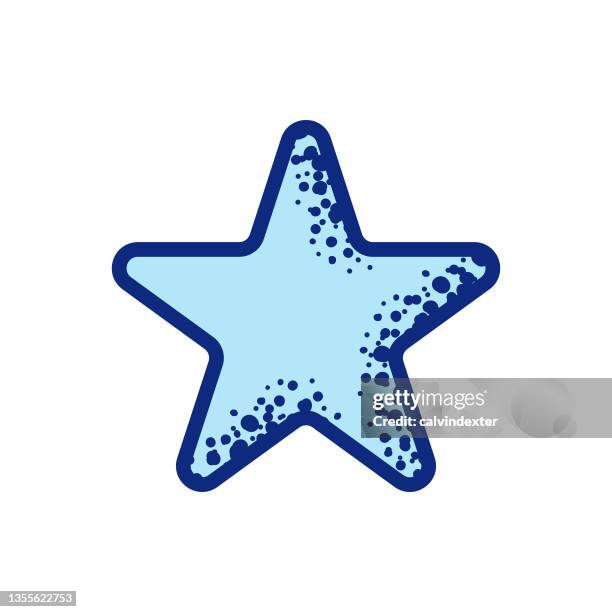 star shape icon design texture effect - scratch and win stock illustrations