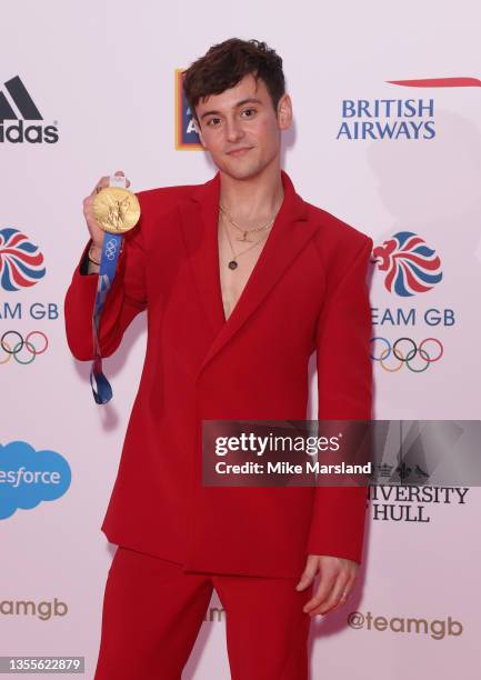 Tom Daley attends the Team GB Ball at Battersea Evolution on November 25, 2021 in London, England.