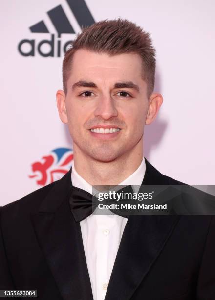 Max Whitlock attends the Team GB Ball at Battersea Evolution on November 25, 2021 in London, England.