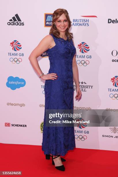 Joanna Rowsall attends the Team GB Ball at Battersea Evolution on November 25, 2021 in London, England.