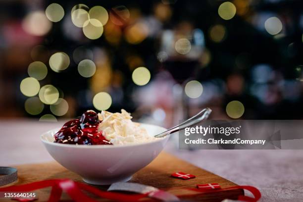 risalamande - rice pudding stock pictures, royalty-free photos & images