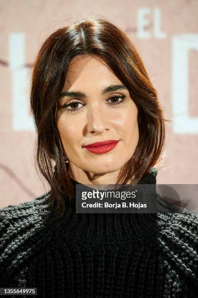Actress Paz Vega attends the ' El Lodo' photocall on November 26, 2021 in Madrid, Spain.