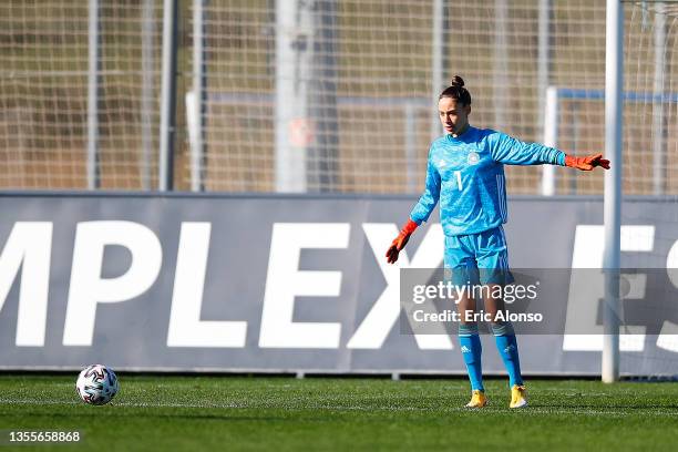 Julia Kassen of Germany pass the ball during the U20 Women Nations Tournament game between U20 Women Germany and U20 Women France at Complex Esportiu...