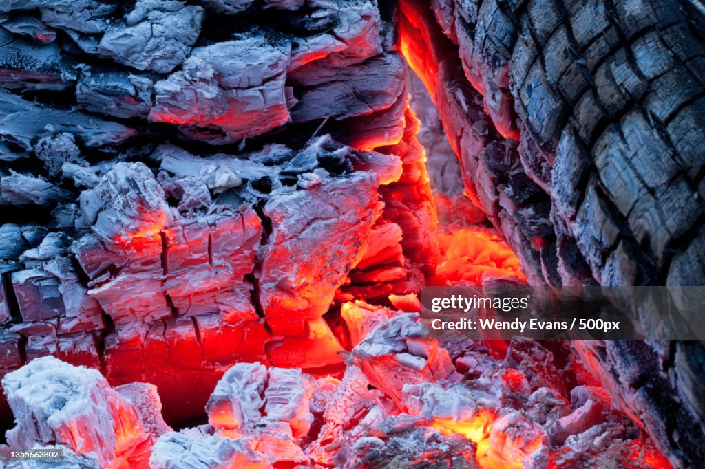 Glowing Embers,Full frame shot of rock formation