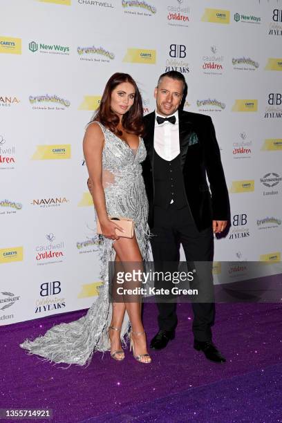Amy Childs attends the Caudwell Children Butterfly Ball at The Roundhouse on November 26, 2021 in London, England.