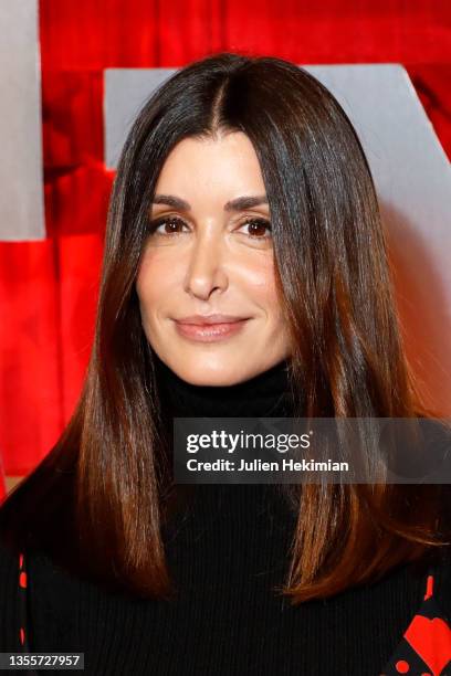 French singer Jenifer Bartoli attends the "Tous En Scenes 2 - Sing 2" premiere at Le Grand Rex on November 26, 2021 in Paris, France.