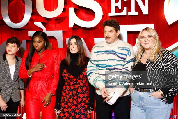 French singer Elodie Martelet, French actress Fatou Kaba, French singer Jenifer Bartoli, French actor Damien Bonnard and French actress Lola Dubini...