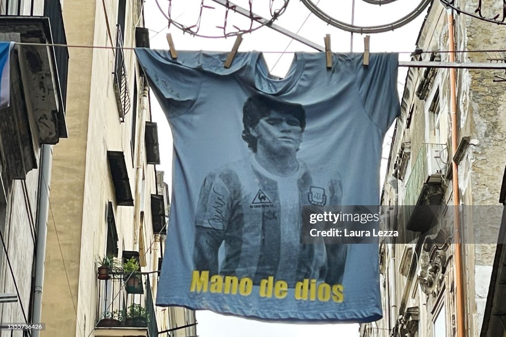 Naples Pays Tribute To Football Star Maradona On One-Year Death Anniversary