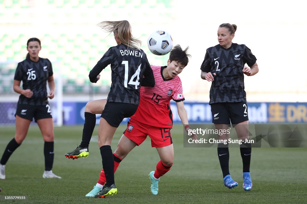 South Korea v New Zealand - Women's International Friendly