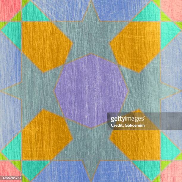 abstract geometric multi colored background. metallic invitation, brochure or banner with minimalistic geometric style. lisbon arabic geometrical mosaic, mediterranean ornament. greeting card template, vector fashion wallpaper, poster. - turkey middle east stock illustrations