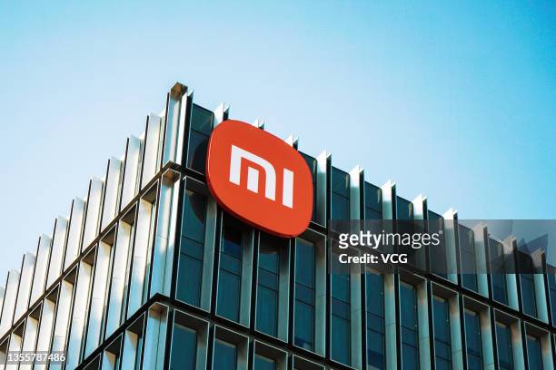 Xiaomi Corp. Signage is displayed at Xiaomi Science and Technology Park on November 26, 2021 in Beijing, China.
