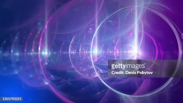 abstract scientific futuristic illustration out of focus - flares, light flares and energy waves. - chakras stock illustrations