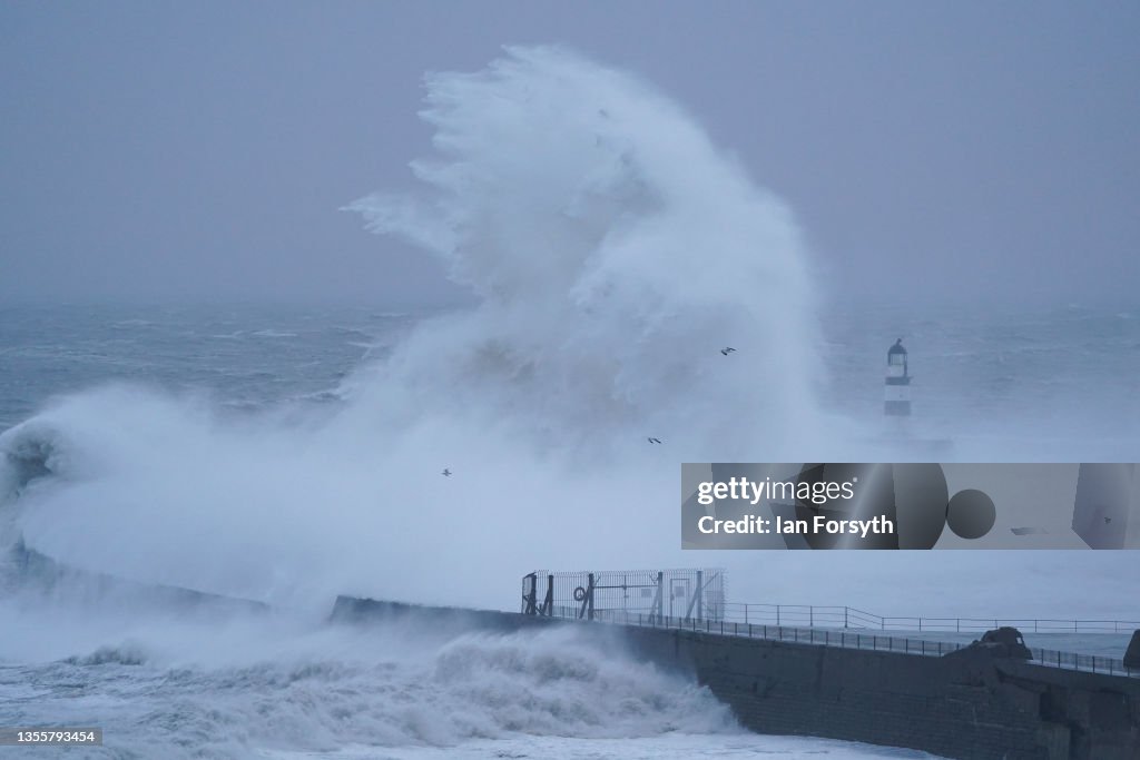 Met Office Issues Rare Red Weather Warning As Storm Arwen Strikes