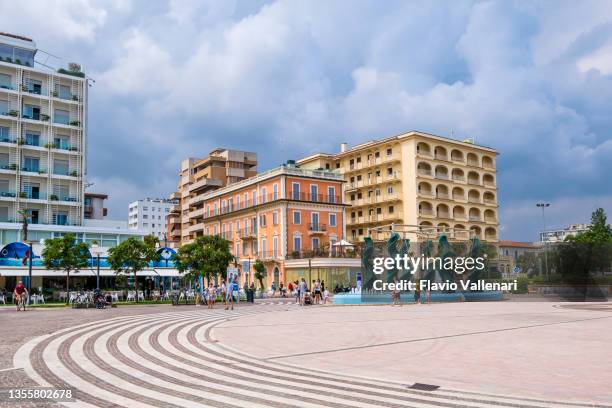 riccione, piazzale roma (emilia-romagna, italy) - riccione stock pictures, royalty-free photos & images