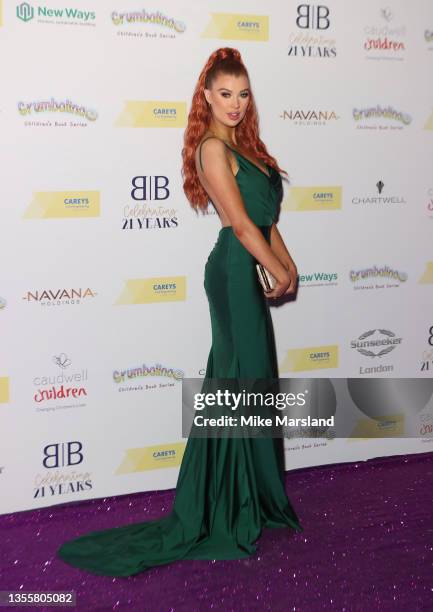 Nicole O'Brien attends the Caudwell Children Butterfly Ball at The Roundhouse on November 26, 2021 in London, England.