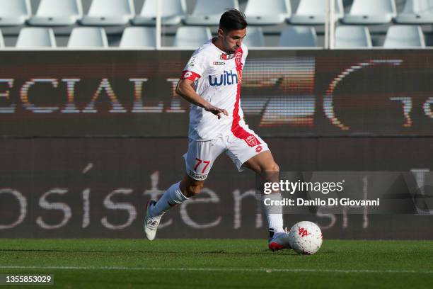 Marco D'Alessandro of AC Monza in action during the Serie B match between Ascoli Calcio 1898 FC and AC Monza at Stadio Cino e Lillo Del Duca on...