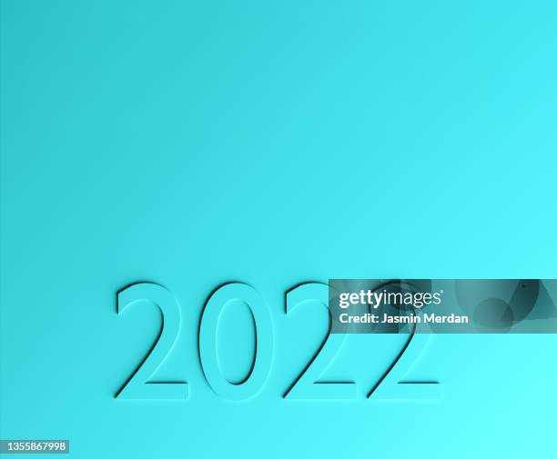 new year 2022 render - january holiday sale stock-fotos und bilder