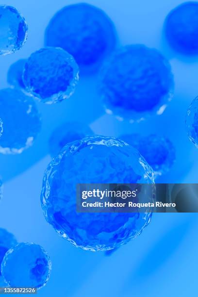 3d of molecular structure, concept of science, medicine and technology, blue color - chemistry macro stock-fotos und bilder