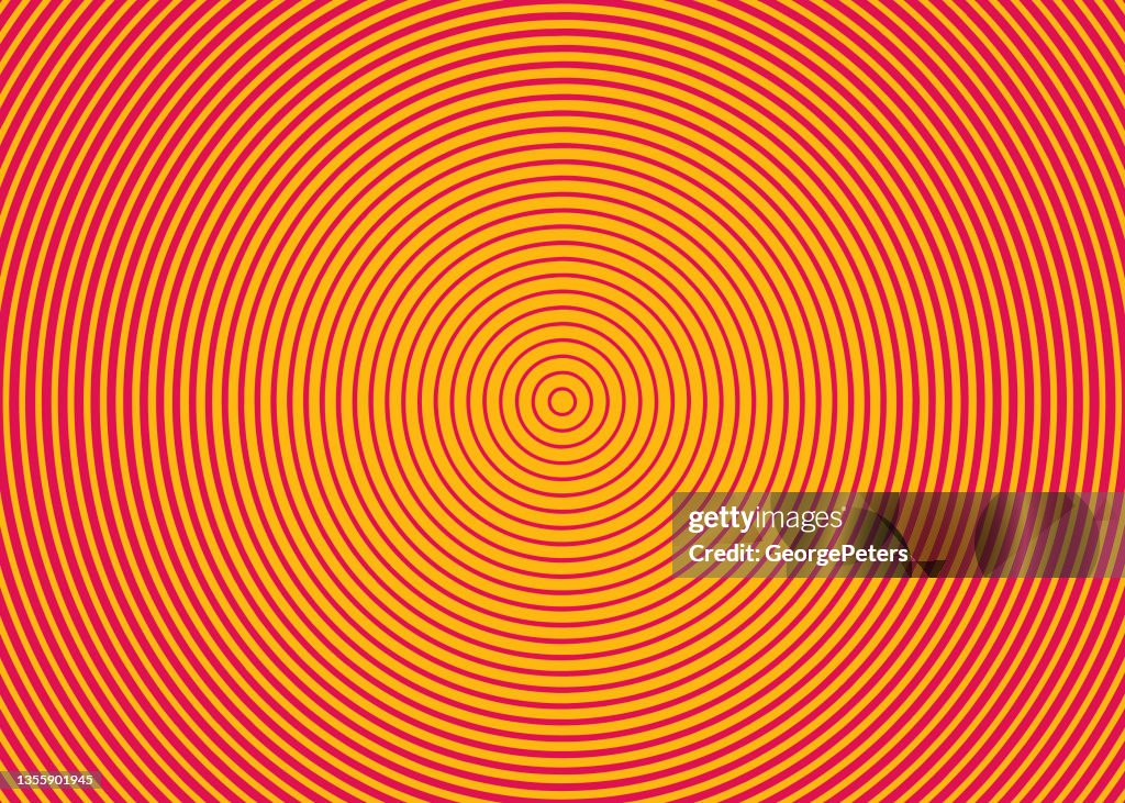 Concentric circles abstract background