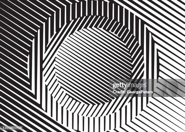 ilustrações, clipart, desenhos animados e ícones de fundo abstrato de energia - op art