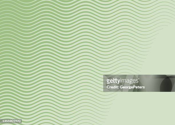 wavy lines background. halftone pattern - khaki green stock illustrations