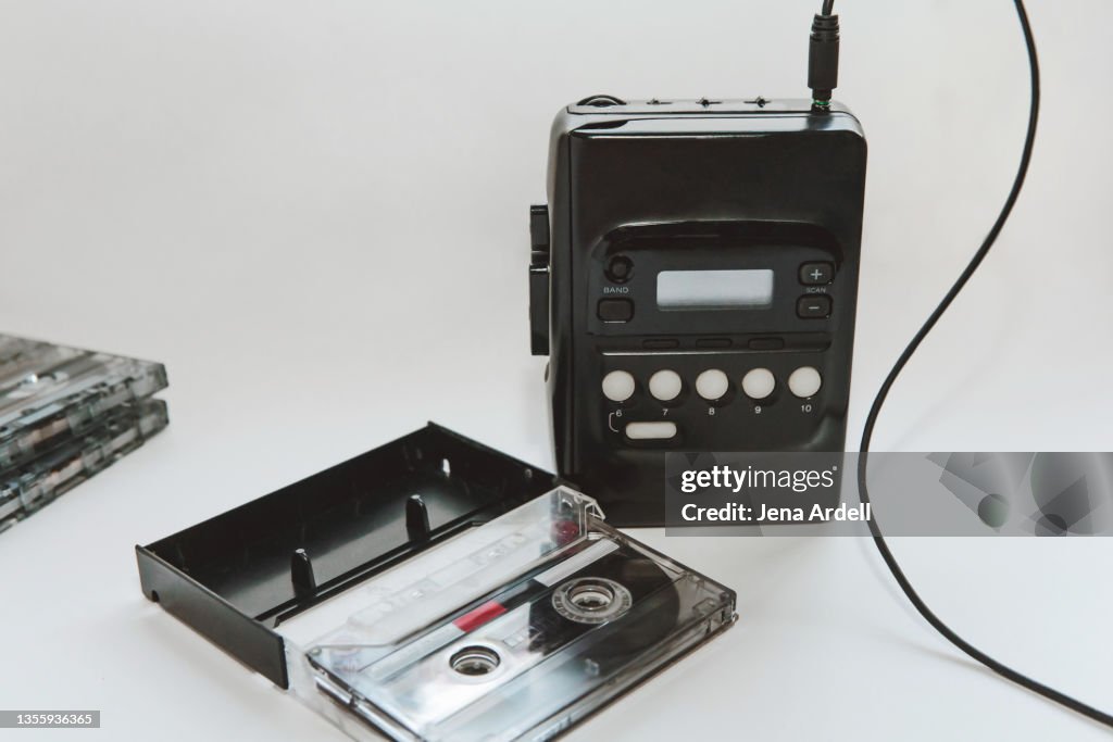 Portable Audio Player with Cassette Tape, 90s Music, 90s Nostalgia