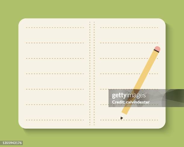 notebook with copy space - open memory book stock illustrations