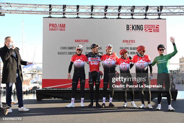 Fight Aids Team : Auguste Coutunho, Philippe Gilbert, Denis Raymond, Chris Carette, Marc Toesca and Antoine Berlin attend the cycling festival...