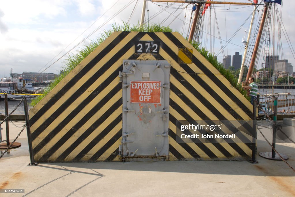 Storage for explosives used for firing ceremonial guns at the Charlestown Navy Yard in Boston, MA