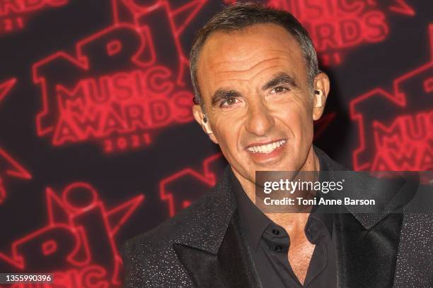 Nikos Aliagas attends the 22nd NRJ Music Awards on November 20, 2021 in Cannes, France.